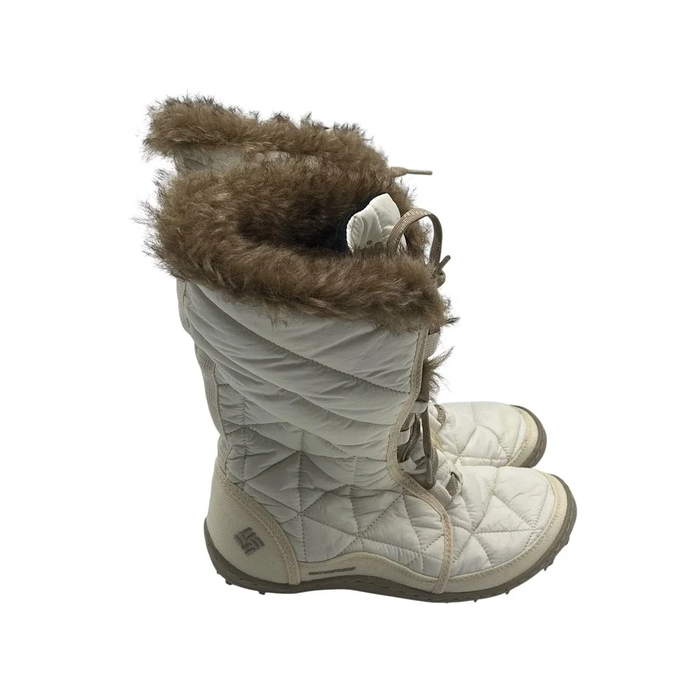 Columbia Womens Heavenly Shorty Omni-Heat Winter Boots White Size 7